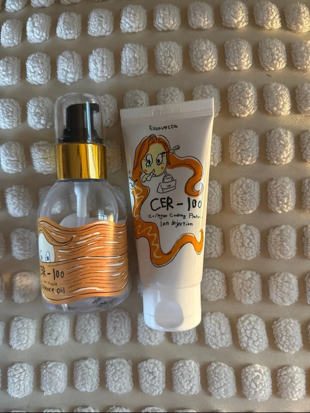 CER-100 Orange Collagen Hair Essence & Coating Paste Duo